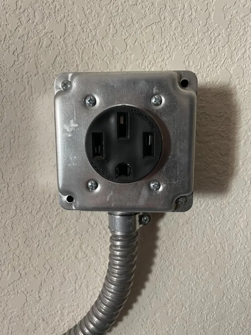 NEMA 14-50 outlet installed for Electrical Panel Upgrade in Kingsford
